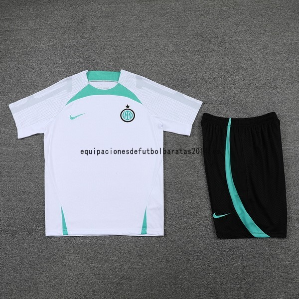 Nuevo Entrenamiento Conjunto Completo Inter Milán 22/23 Blanco Verde Baratas