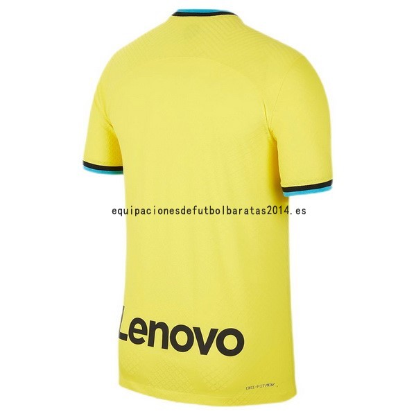 Nuevo Tailandia 3ª Jugadores Camiseta Inter Milán 2022 2023 Amarillo Baratas