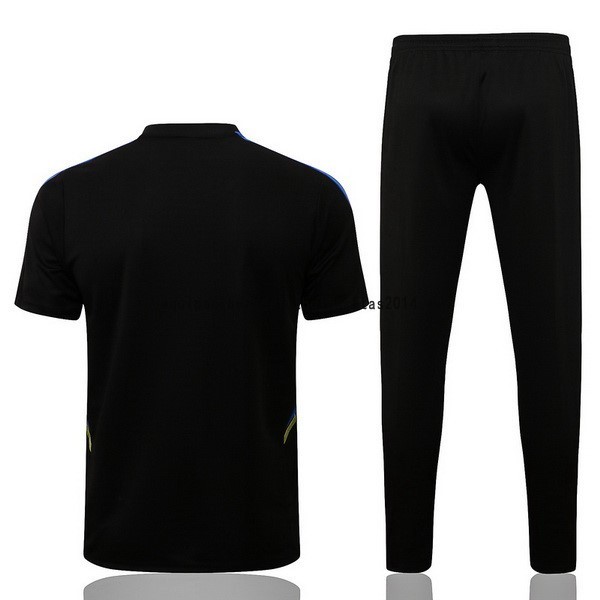 Nuevo Entrenamiento Conjunto Completo Manchester United 22/23 Negro Azul Amarillo Baratas