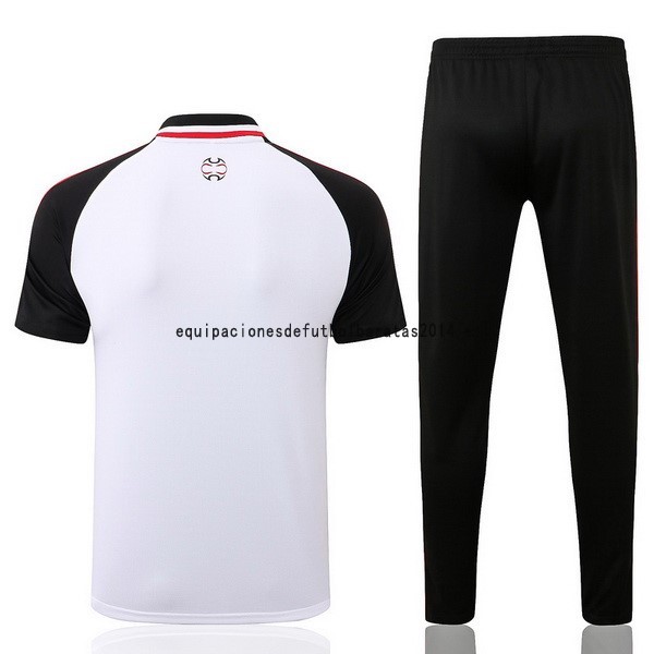 Nuevo Conjunto Completo Polo Manchester United 22/23 Blanco Negro Rojo Baratas
