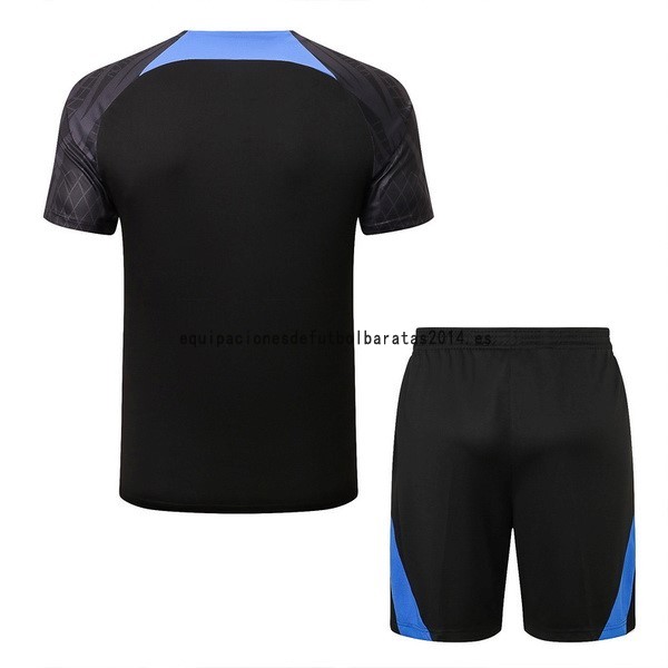 Nuevo Entrenamiento Conjunto Completo Paris Saint Germain 22/23 Negro I Azul Baratas