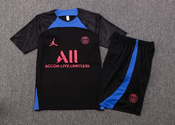 Nuevo Entrenamiento Conjunto Completo Paris Saint Germain 22/23 Negro I Azul Baratas