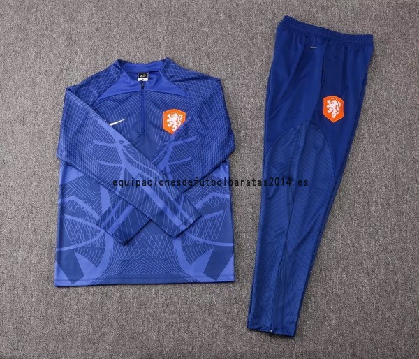 Nuevo Chandal Países Bajos 2022 Azul Baratas