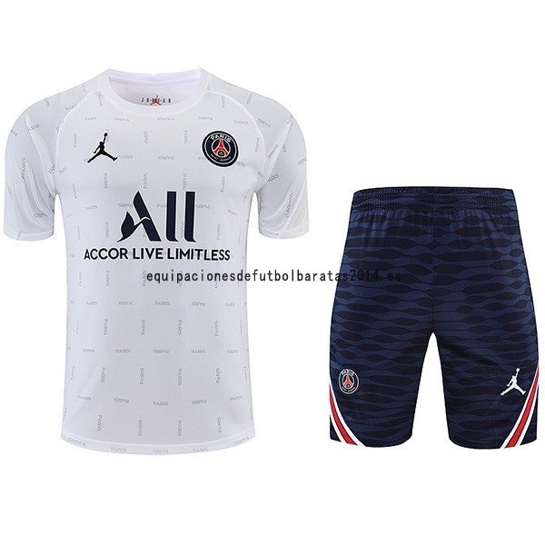 Nuevo Entrenamiento Conjunto Completo Paris Saint Germain 22/23 Blanco Azul Baratas
