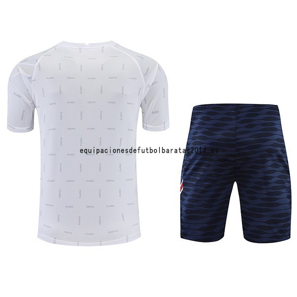 Nuevo Entrenamiento Conjunto Completo Paris Saint Germain 22/23 Blanco Azul Baratas
