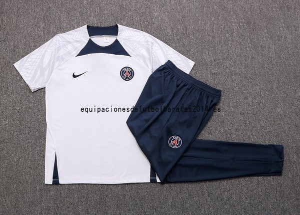 Nuevo Entrenamiento Conjunto Completo Paris Saint Germain 22/23 Blanco I Azul Baratas