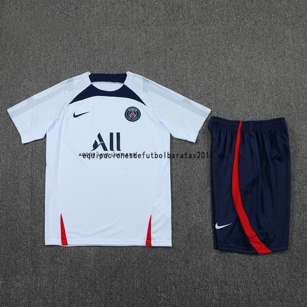 Nuevo Entrenamiento Conjunto Completo Paris Saint Germain 22/23 Blanco I Azul Baratas