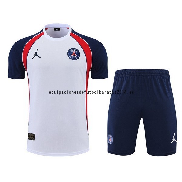 Nuevo Entrenamiento Conjunto Completo Paris Saint Germain 22/23 Blanco Rojo Azul Baratas