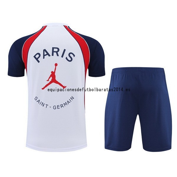 Nuevo Entrenamiento Conjunto Completo Paris Saint Germain 22/23 Blanco Rojo Azul Baratas