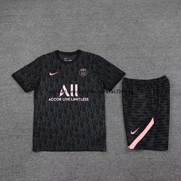 Nuevo Entrenamiento Conjunto Completo Paris Saint Germain 22/23 Negro Rosa Baratas