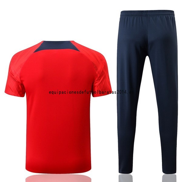 Nuevo Entrenamiento Conjunto Completo Paris Saint Germain 22/23 Rojo Azul Baratas