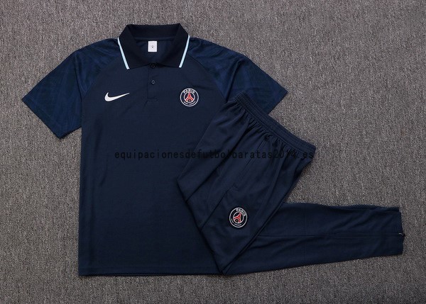 Nuevo Conjunto Completo Polo Paris Saint Germain 22/23 Azul Marino Baratas