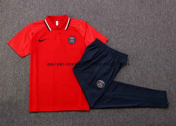 Nuevo Conjunto Completo Polo Paris Saint Germain 22/23 Rojo Azul Marino Baratas