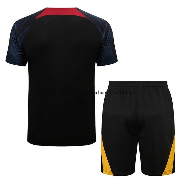 Nuevo Entrenamiento Conjunto Completo Portugal 2022 Negro I Verde Baratas
