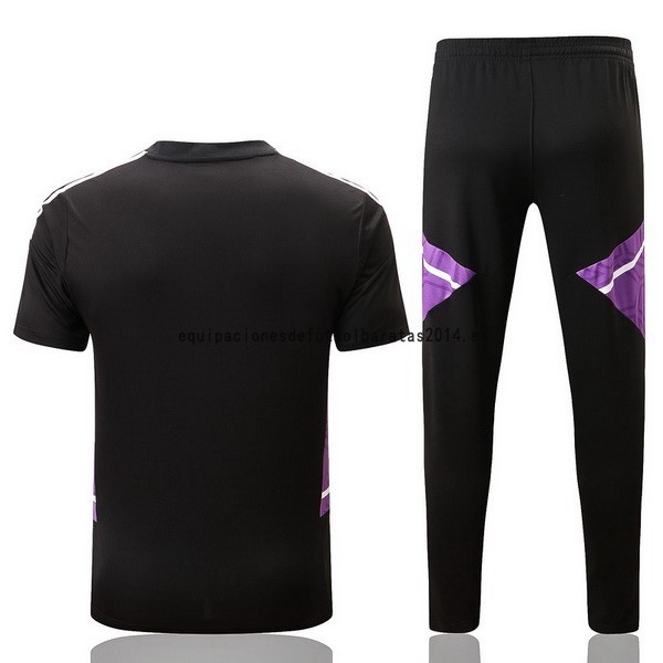 Nuevo Entrenamiento Conjunto Completo Real Madrid 22/23 Negro Purpura Blanco Baratas