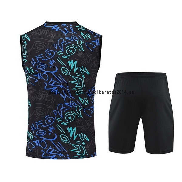 Nuevo Entrenamiento Sin Mangas Conjunto Completo Real Madrid 22/23 Negro I Verde Baratas