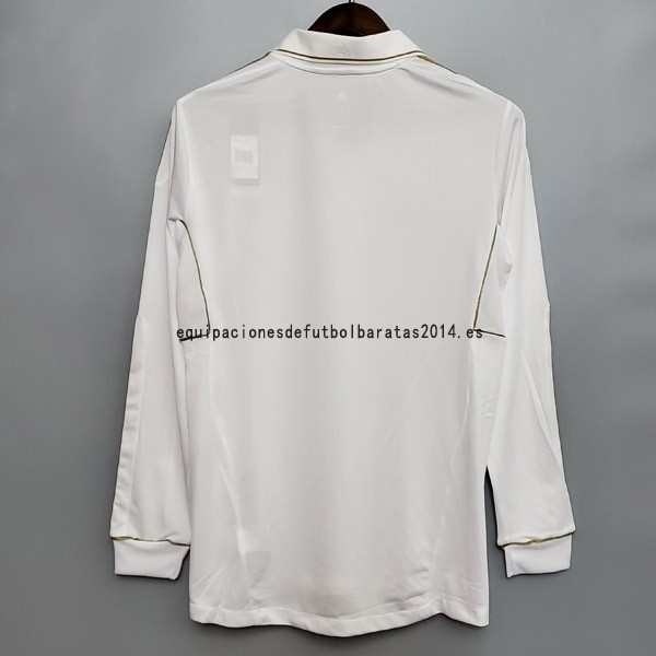 Nuevo Camiseta 1ª Liga Manga Larga Real Madrid Retro 2011/2012 Baratas