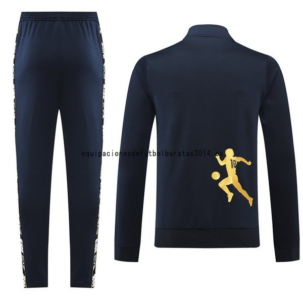 Nuevo Conjunto Completo Ropa Deportiva Con Cremallera Larga Napoli 2022 2023 Azul Marino Baratas