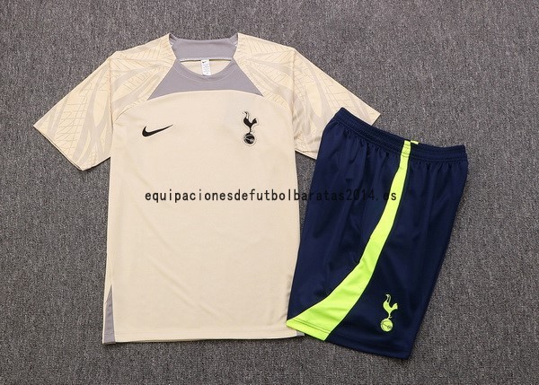 Nuevo Entrenamiento Conjunto Completo Tottenham Hotspur 22/23 Amarillo I Negro Baratas