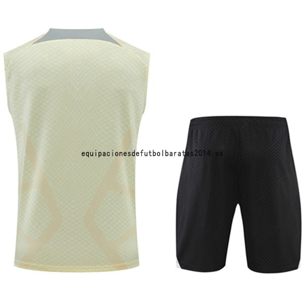 Nuevo Entrenamiento Sin Mangas Conjunto Completo Tottenham Hotspur 22/23 Amarillo Negro Baratas