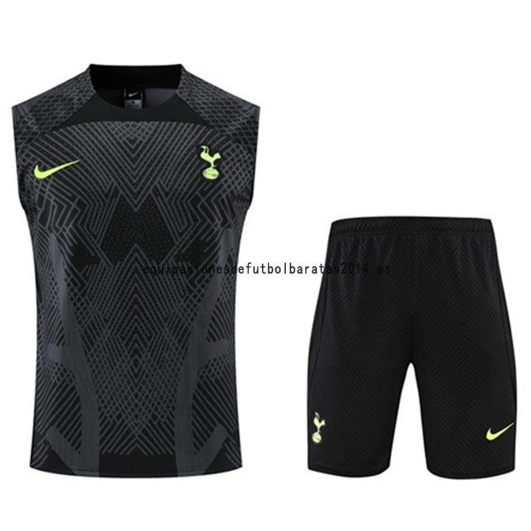 Nuevo Entrenamiento Sin Mangas Conjunto Completo Tottenham Hotspur 22/23 Negro Baratas