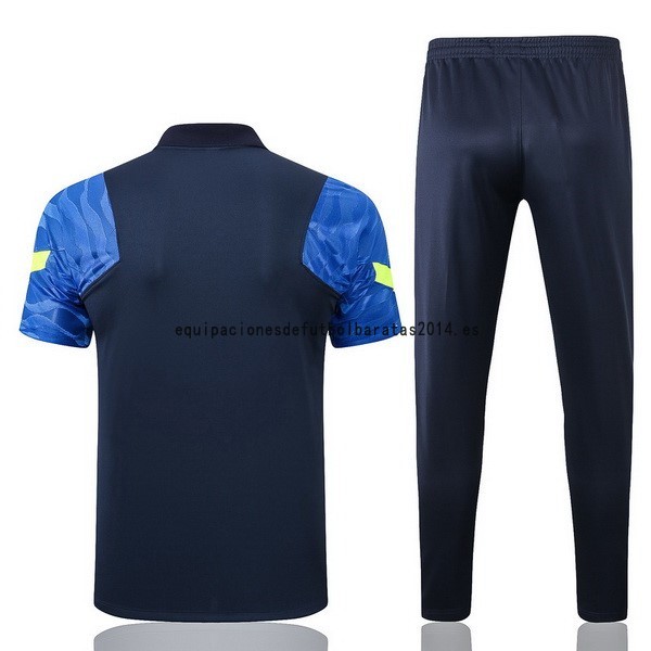 Nuevo Conjunto Completo Polo Tottenham Hotspur 22/23 Negro Azul Baratas