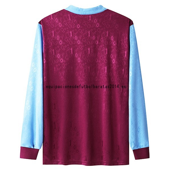 Nuevo 1ª Manga Larga West Ham United Retro 1995 1997 Rojo Baratas